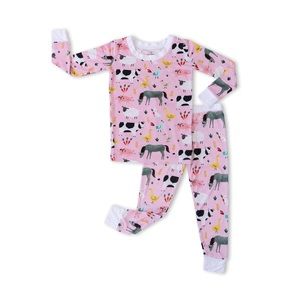 Little Sleepies Pink Farm Animals 5/6 PJ Set